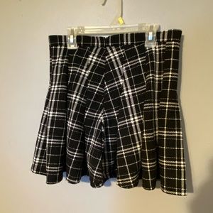 shein Plaid zippered Skirt